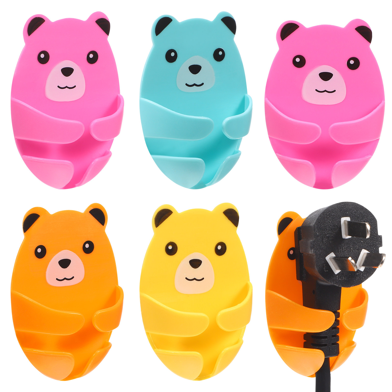 12Pcs Plug Hooks Cute Bear Adh - đánh giá và giá Car Organizer